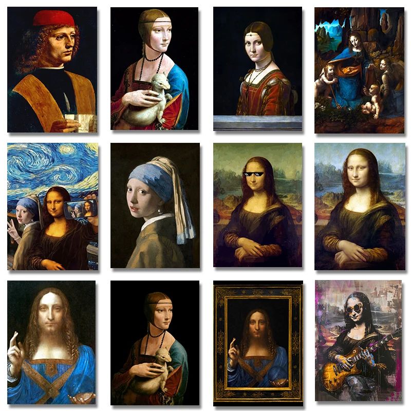 Leonardo Da Vinci Artwork Salv - Resin Art Wallpaper recension och pris